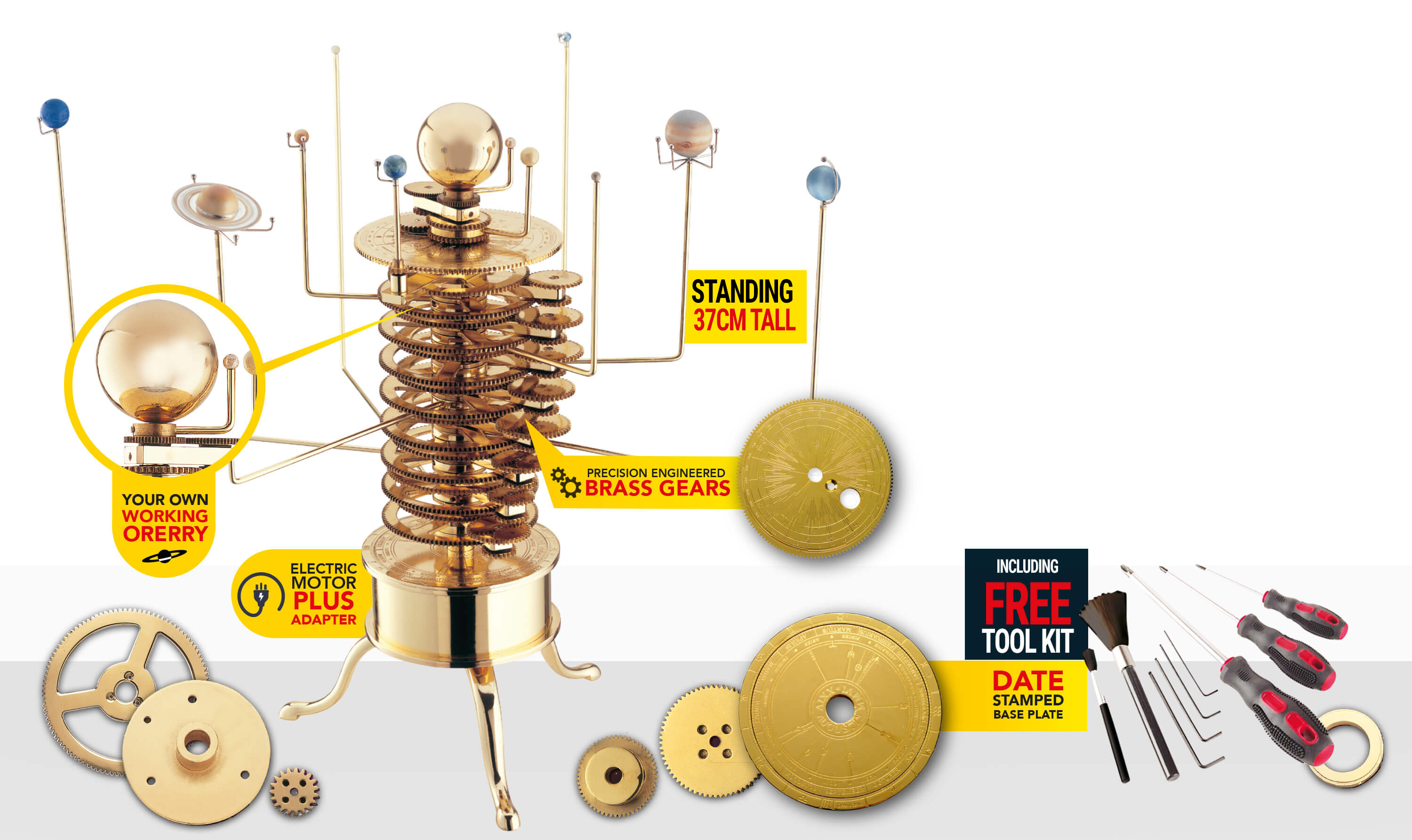 Build a precision mechanical Solar System