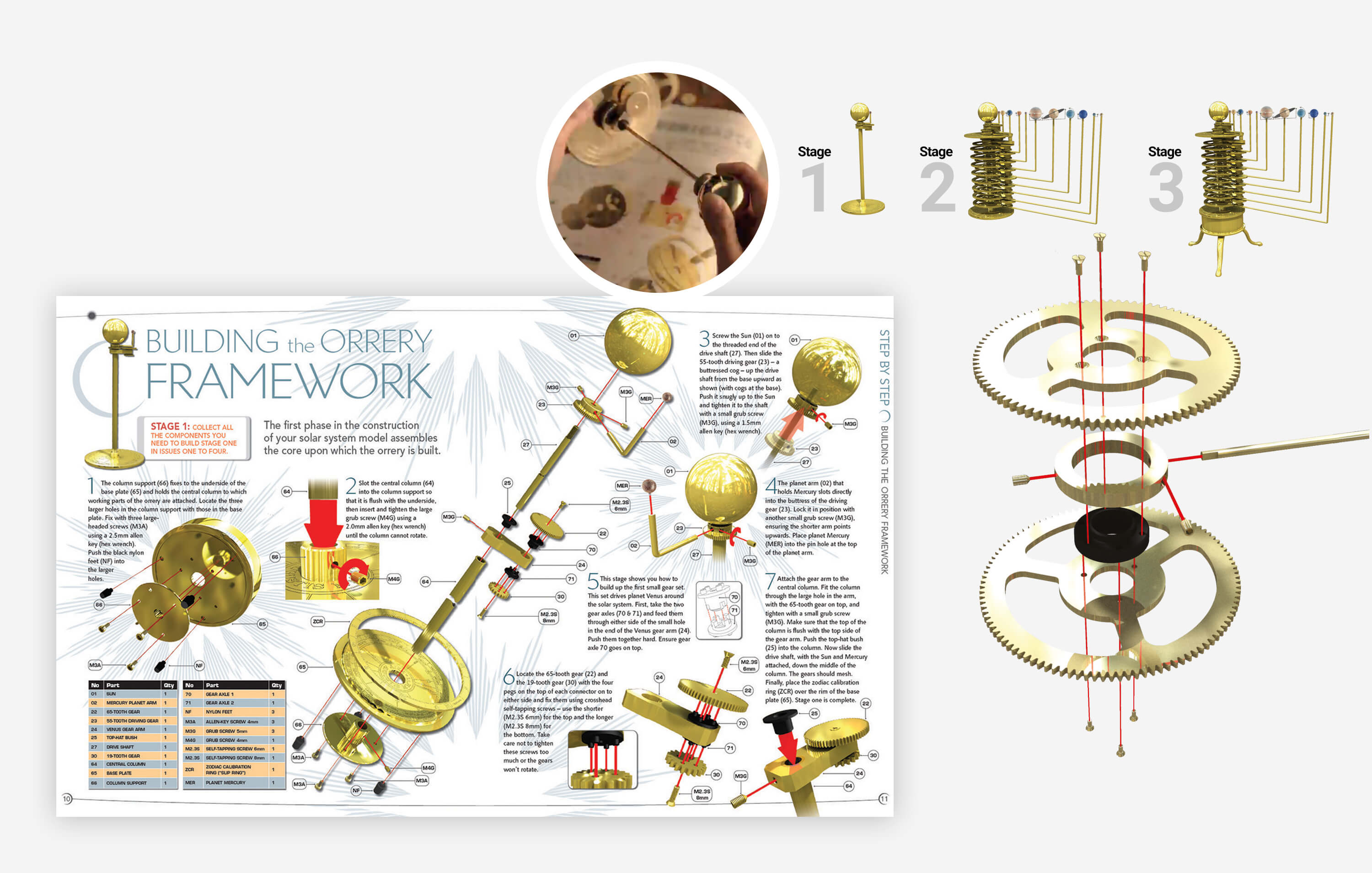 solar system step by step
